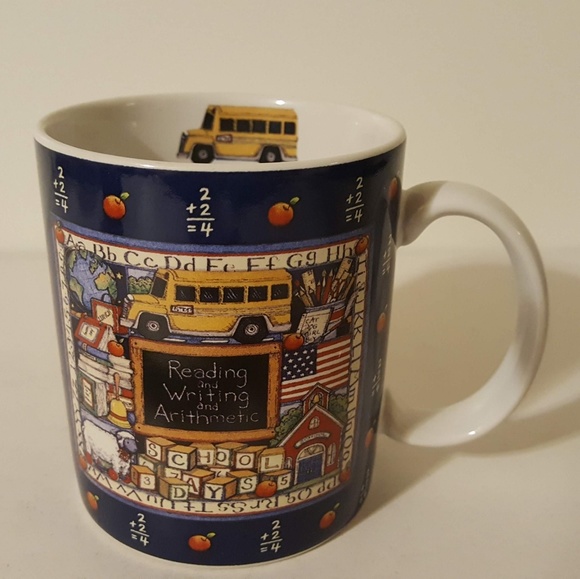 Vintage Lang &Wise 1996 School Bus Teacher coffee mug - Picture 1 of 7